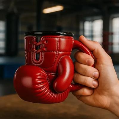 Taza de Café Guante de Boxeo Taza de Café con Revestimiento de Acero Inoxidable 12oz Taza de Té con Forma de Guantes Regalo Novedoso para Fans de la Lucha