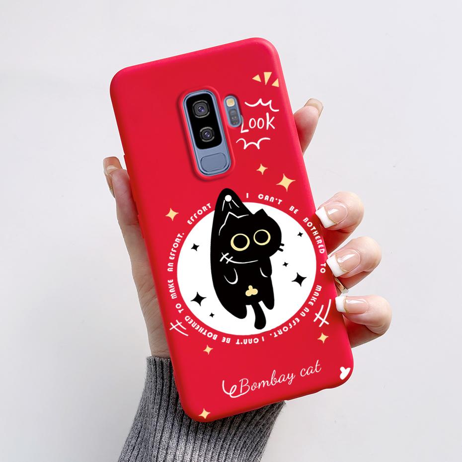 Silicone Back Cover for Coque Samsung Galaxy S9 Plus Cute Rabbit Panda Protective Soft Phone Case SamsungS9 S9Plus Funda Capas