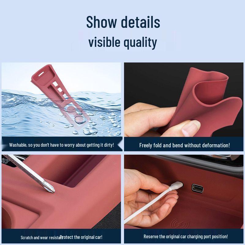 VW Lamando '22-'25 Console Cup Holder Coaster & Gear Shift Panel Cover - Interior Mod Accessories