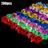200pcss Acrylic Gem Stone Aquarium Colorful Stones Fish Tank Vase Decoration Wedding Party Decorations Crafts
