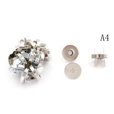  10 Sets/Lot 14Mm Bag Purse Clasps Sewing Buttons Magnetic Metal Snaps Fasteners