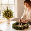 Pine Branches With Lights 5 Pieces Festive Greenery Decoration Christmas Lit Pine Branches For Family Friends Party Home Holiday