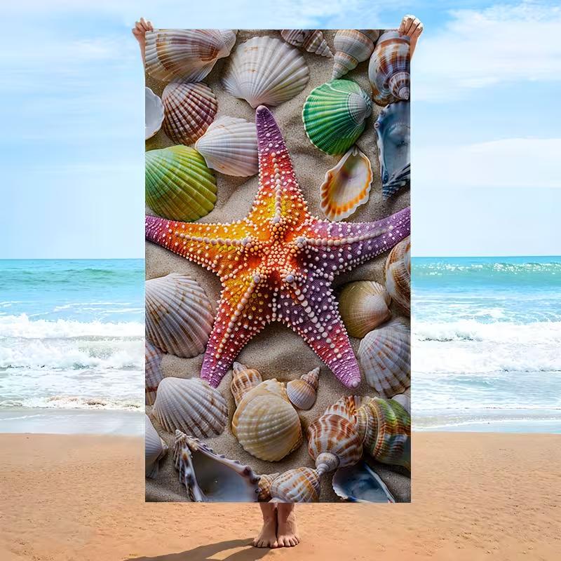 Sea Turtle Beach Towel Ocean Turtle Print Quick Dry Absorbent Towel for Swimming Pool Yoga Travel Summer Bath Towel