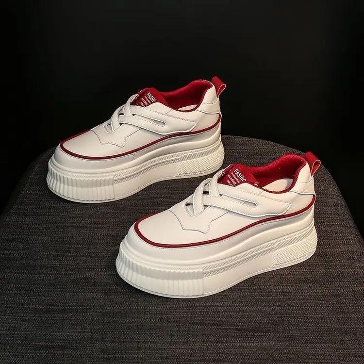 Fashion Spring Autumn Women's Sports Shoes Whit Round Toe Ladies Footwear Athletic Sneakers Designer Luxury Comfortable and Elegant H 39