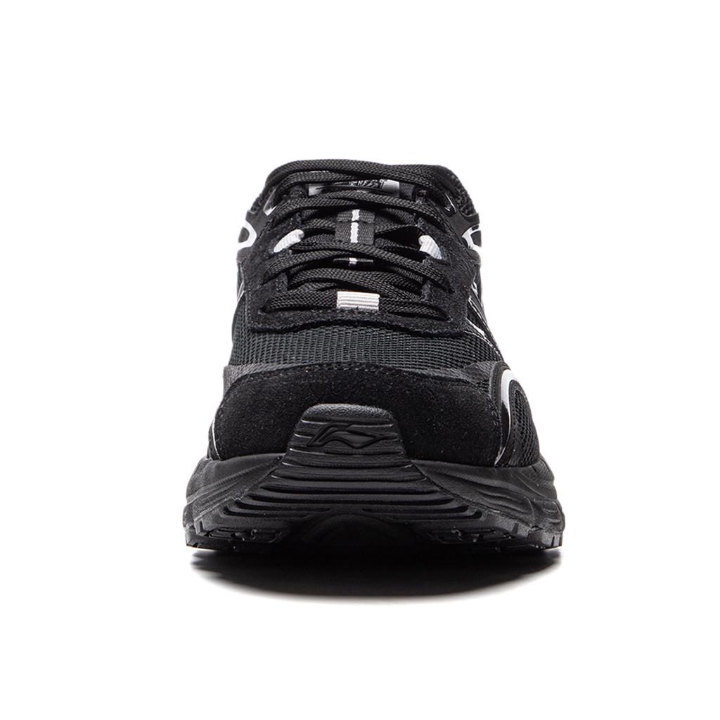 New LiNing Slip-Resistant Cushioning Low-Top Chunky Sneakers Men's Black AGCU411-2