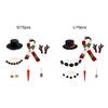 Christmas Snowman Suit Decorations Top Hat Carrot Nose Hands Buttons And  Long Red Scarf Xmas Body Ambience Ornaments