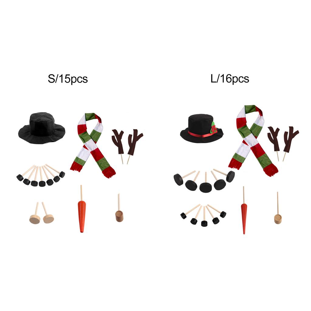 Christmas Snowman Suit Decorations Top Hat Carrot Nose Hands Buttons And Long Red Scarf Xmas Body Ambience Ornaments