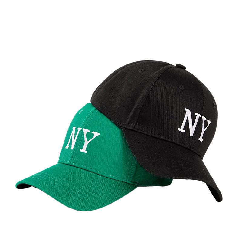 Cotton Baseball Cap With Embroidered Letters For Casual Wear And Sun Protection