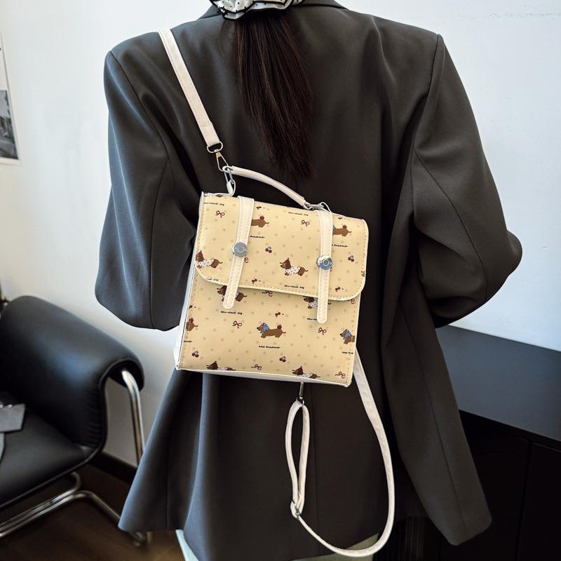 Schoolbag Fashion 1011 Casual Personality Women's Niche Backpack Summer New Foreign Texture Simple Trend Small Square Bag