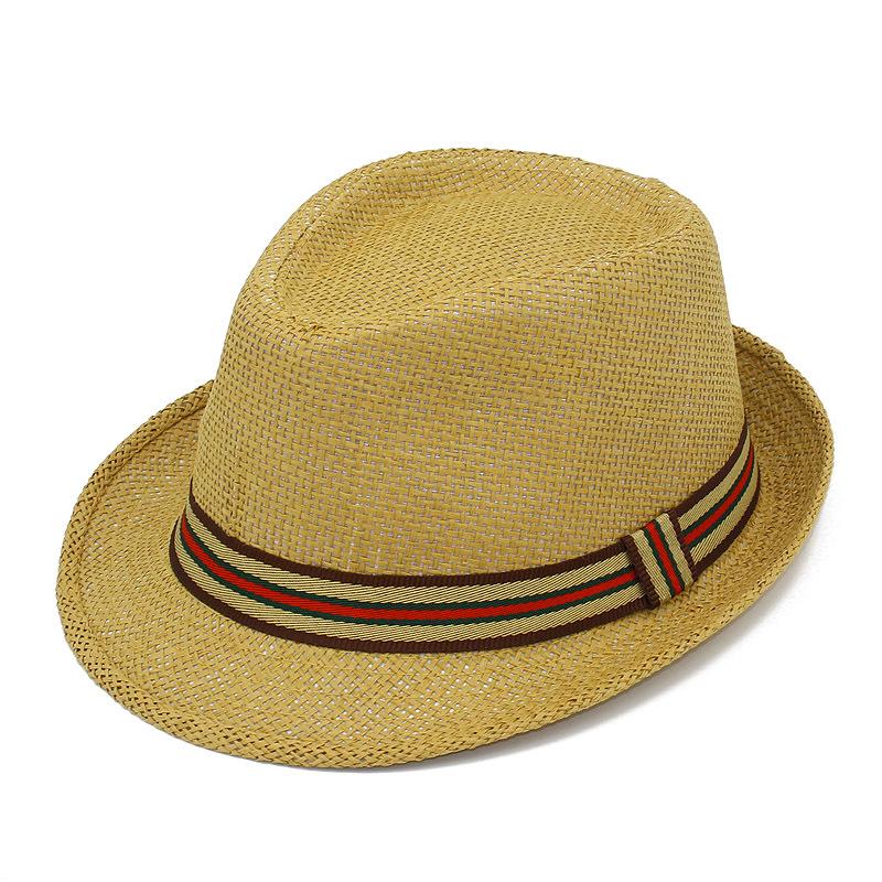 Temu Hot Sale Men's and Women's Straw Hats Dad Summer Sunscreen Top Hats Versatile Travel Beach Hats Ethnic Jazz Hats