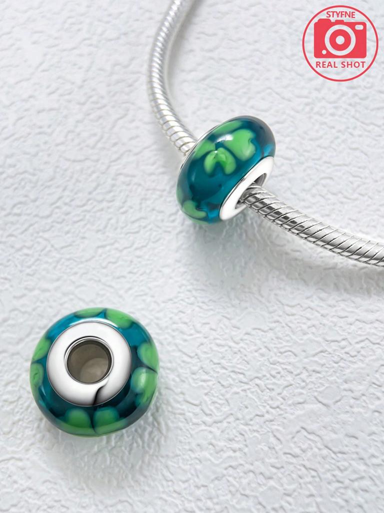 Copper Beautiful Wonderful Plated Genuine Charm Four-Leaf Clover Flower Bead Fits Bracelets WomenS Jewellery Gifts