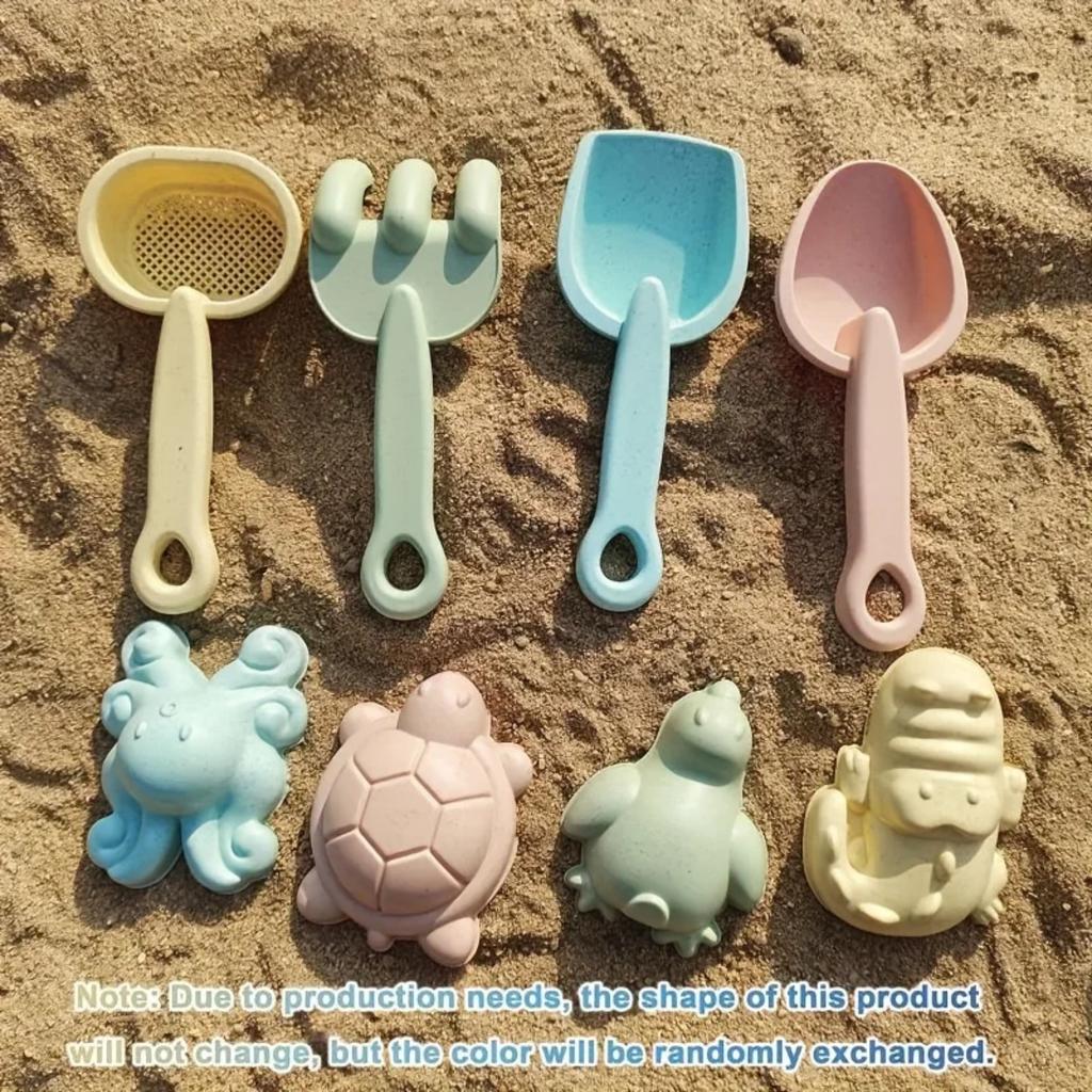 Conjunto de brinquedos de areia de praia para crianças Brinquedos de praia Moldes de areia Balde de praia Pá de praia Kit de ferramentas Caixa de areia Brinquedos para crianças Brincadeira ao ar livre Presente