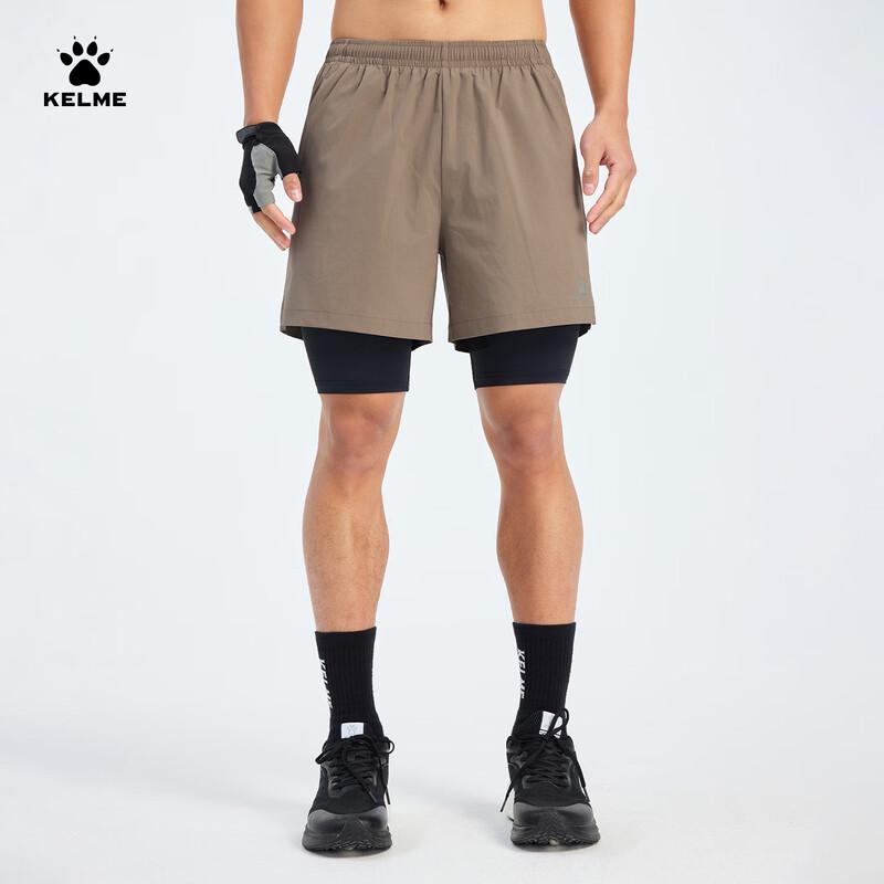 KELME Men s Quick-Dry 2-in-1 Running & Training Shorts 3XL