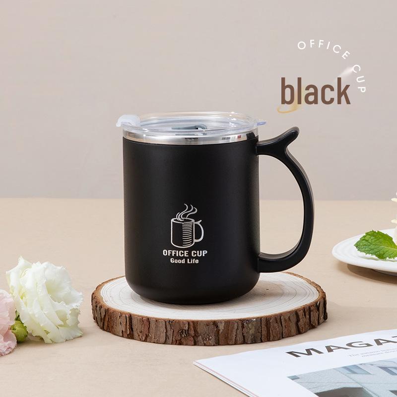 Stainless Steel Double Layer Insulated Coffee Cup - Portable, Anti-Scald Mug for Home & Outdoor Use