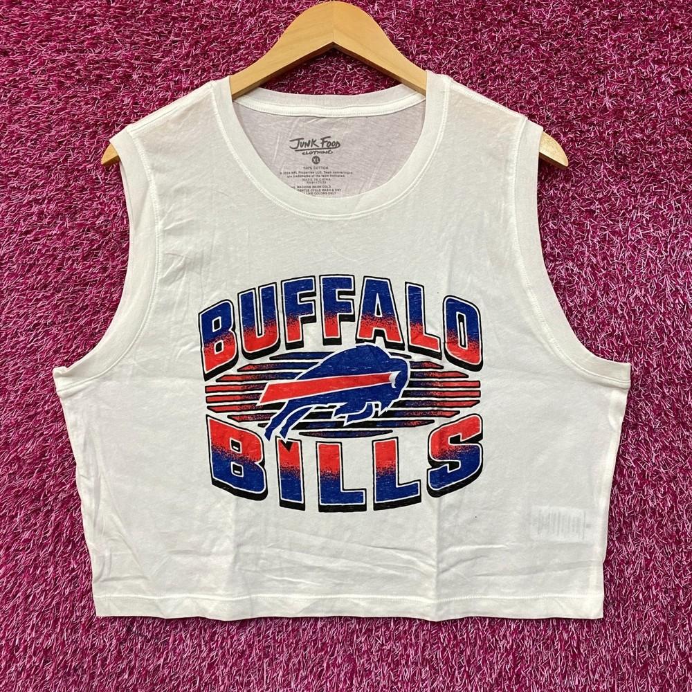 Junk Food Clothing NFL Buffalo Bills Cropped Sleeveless TShirt XL Unisex T-Shirt XL