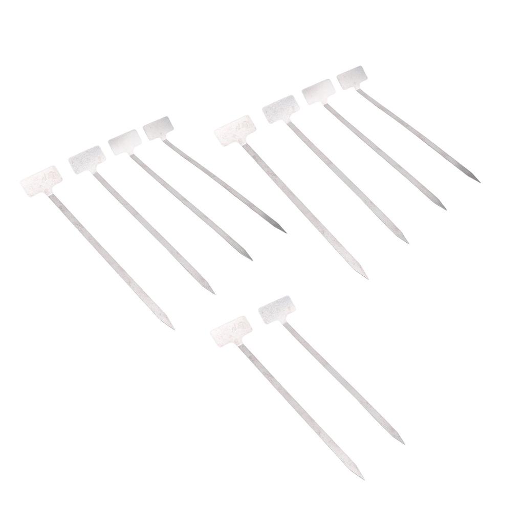 10pcs Plant Labels 304 Stainless Steel Water Proof Reusable Plant Nursery Tags with Pen for Vegetables Flower