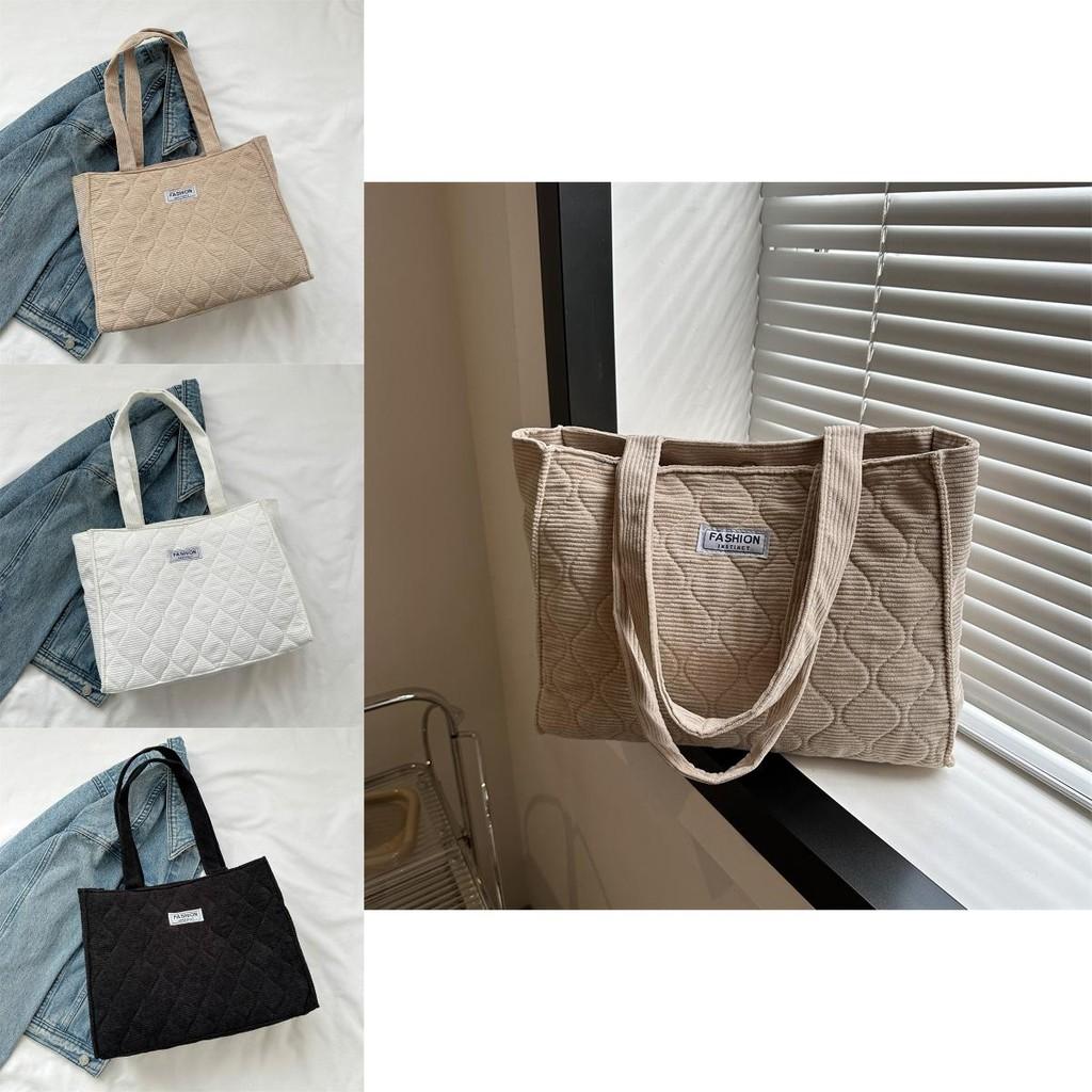 Chic Simple Women's Spacious Tote Bag Trendy Fall Season Shoulder Handbag