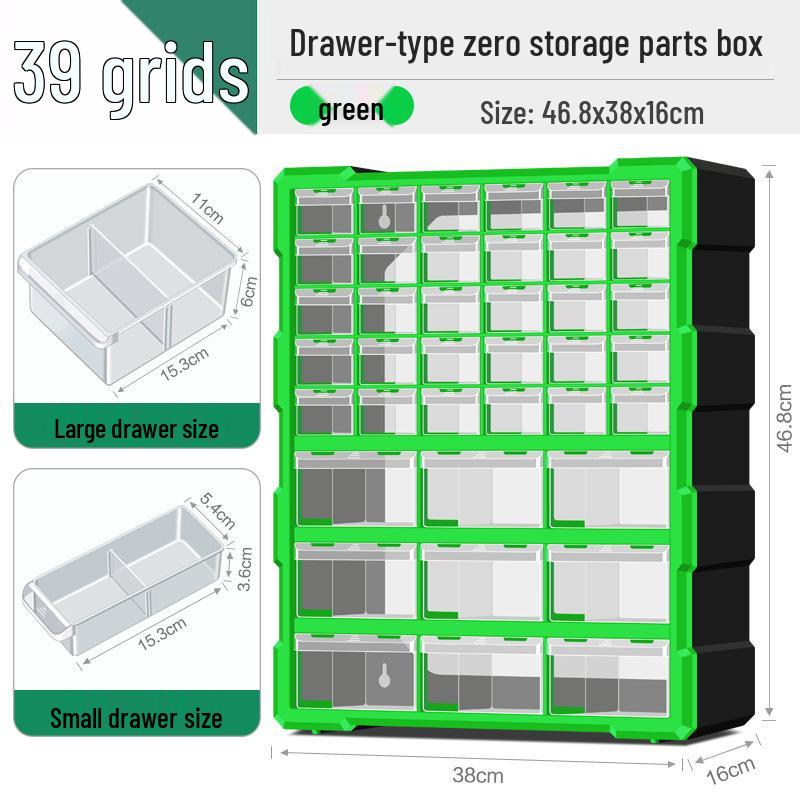 Parts Storage Cabinet with Drawers for Electronics, Hardware, & Screws