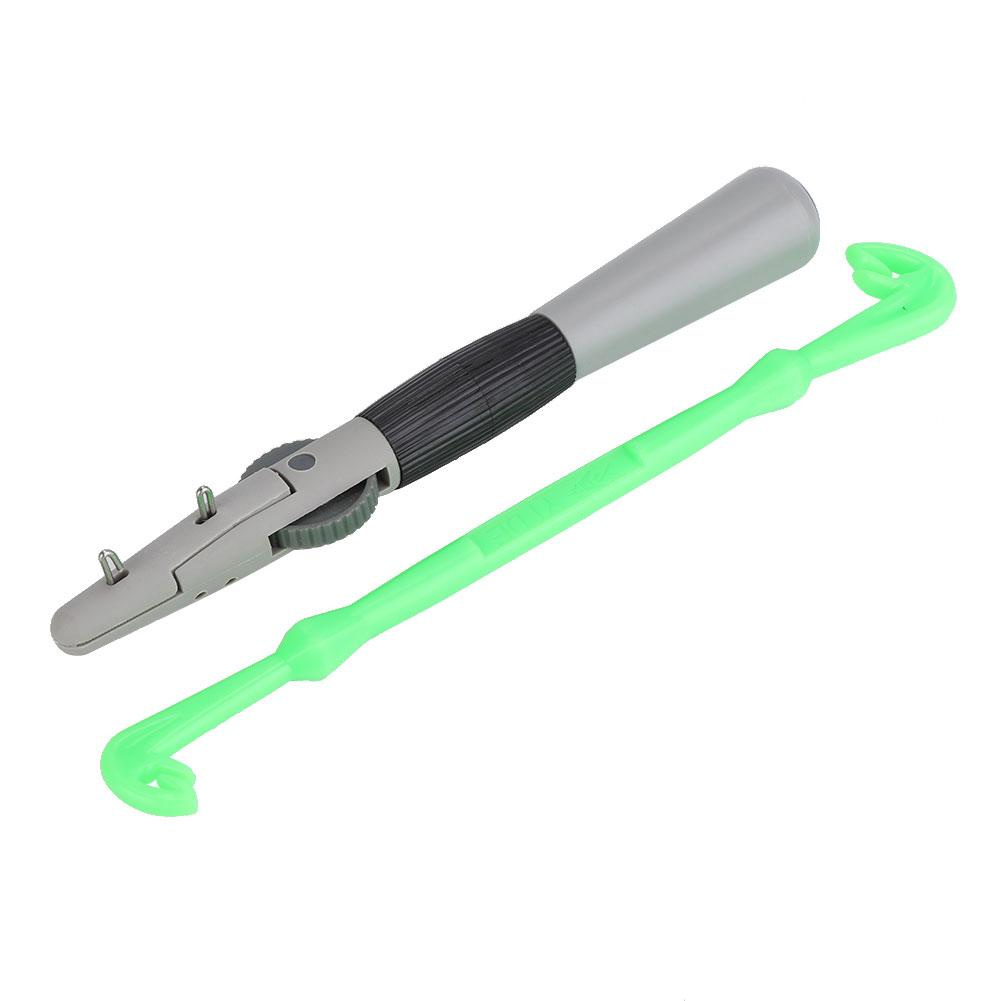 

Manual Fishing Hook Tier Line Tying Tool with Sub line Double Hook Fast Knot Tyer Tools