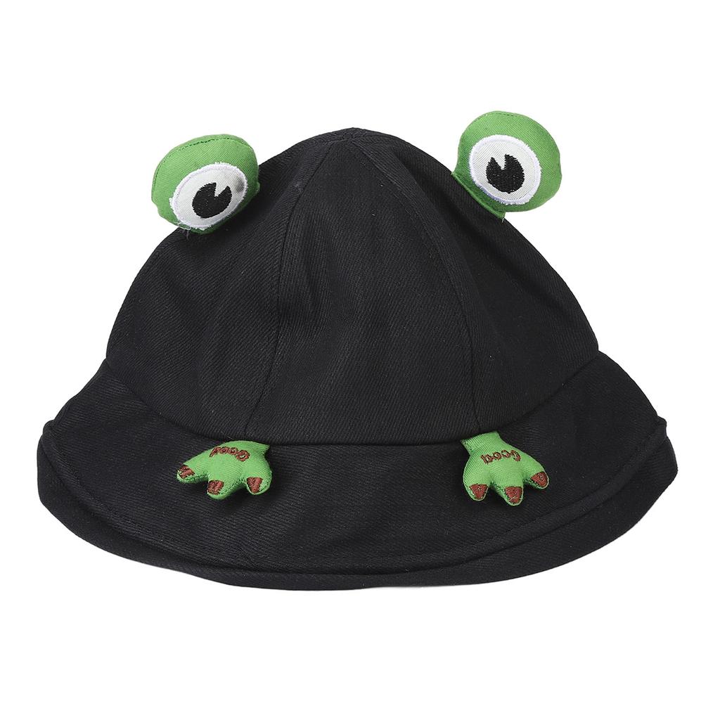 Bawełniany Kapelusz Bucket Unisex Modny Ochrona UV Szerokie Rondo Kształt Zwierzęcia Regulowany Letni Kapelusz Plażowy