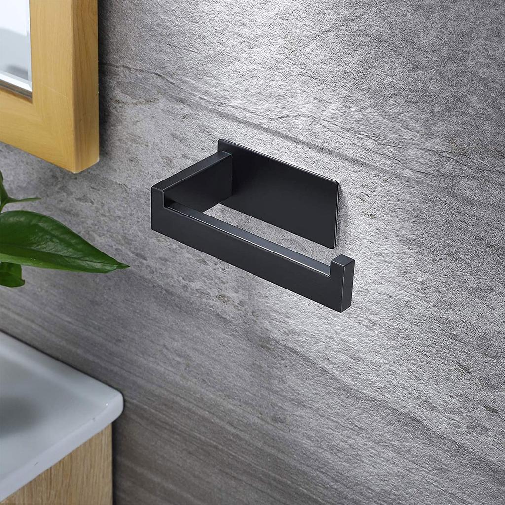 304 Stainless Steel Paper Towel Rack Perforated Wall Hanging Paper Rack