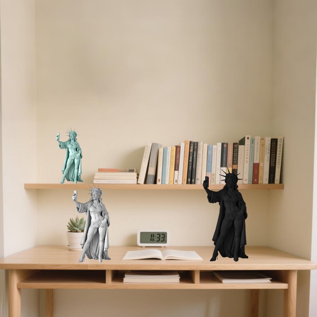 Statue Of Liberty Selfie Sculpture 250th Anniversary Patriotic Home Decors Collectible Ornament For History Enthusiasts