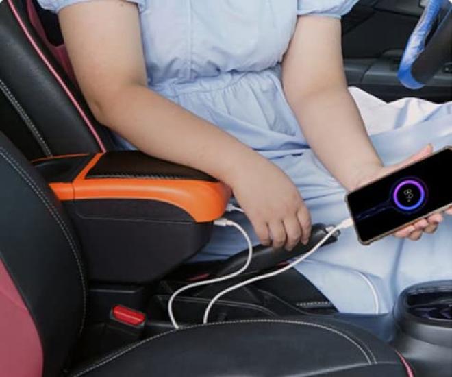 RUIYA Jimny Console Easy Console Storage Armrest with USB Charging Fatigue Design JB23/JB33 Armrest, Box, Installation, Storage, Armrest, Port,