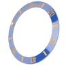40mm Diameter Watch Bezel Insert Ring Clear Scale Luminous Ceramic Replacement Bezel Insert Gold