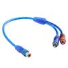 RCAs Y Adapters Splitter Cable 1 Male to 2 Female, Car Sound Converters for Car Sound TV Home Theater Subwoofer