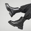 Fashion Black men's boots Classic Thick Bottom High Top Style Outdoor leisure daily party Adult motorcycle quality shoes Plus Size 38-48