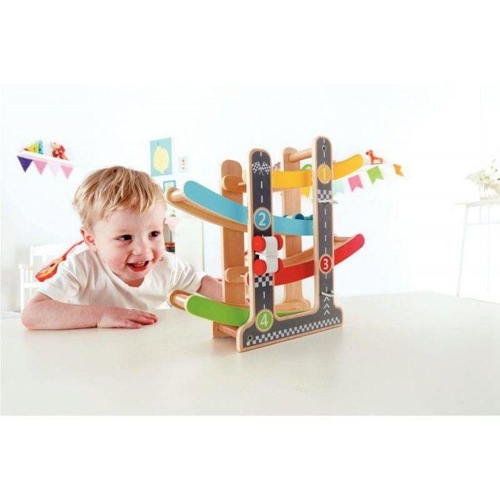 Piste de course éclair en bois - hape - pour enfant - multicolore - mixte - a partir de 18 mois