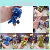 Dinosaur Plush Keychain With Metal Chain And Silver Keyring For Car And Bag Decor