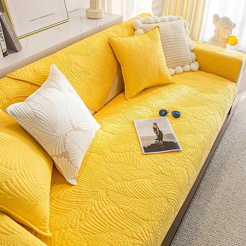 Nordic Simple Cotton Sofa Cushion Four Seasons Universal Non-Slip Cotton Cushion Sofa Cover Cover Towel Cover Cloth Cushion