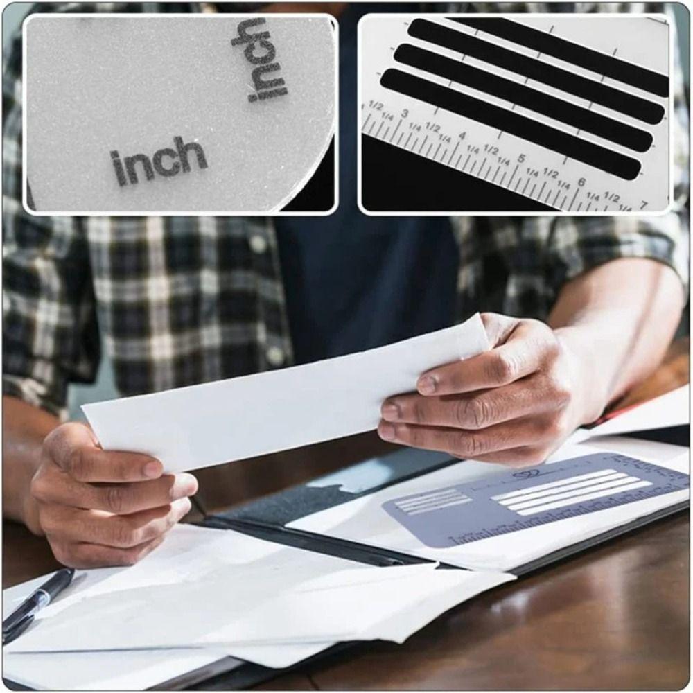 4/6 Stuks Precisie Schrijfsjablonen Liniaal Multifunctioneel Transparant Kalligrafie Stencil Kantoor