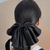 Black Big Bow Hair Clips for Women Elegant Lady Large Barrettes Hair Accessories Korean Hairpins Girls Headdress