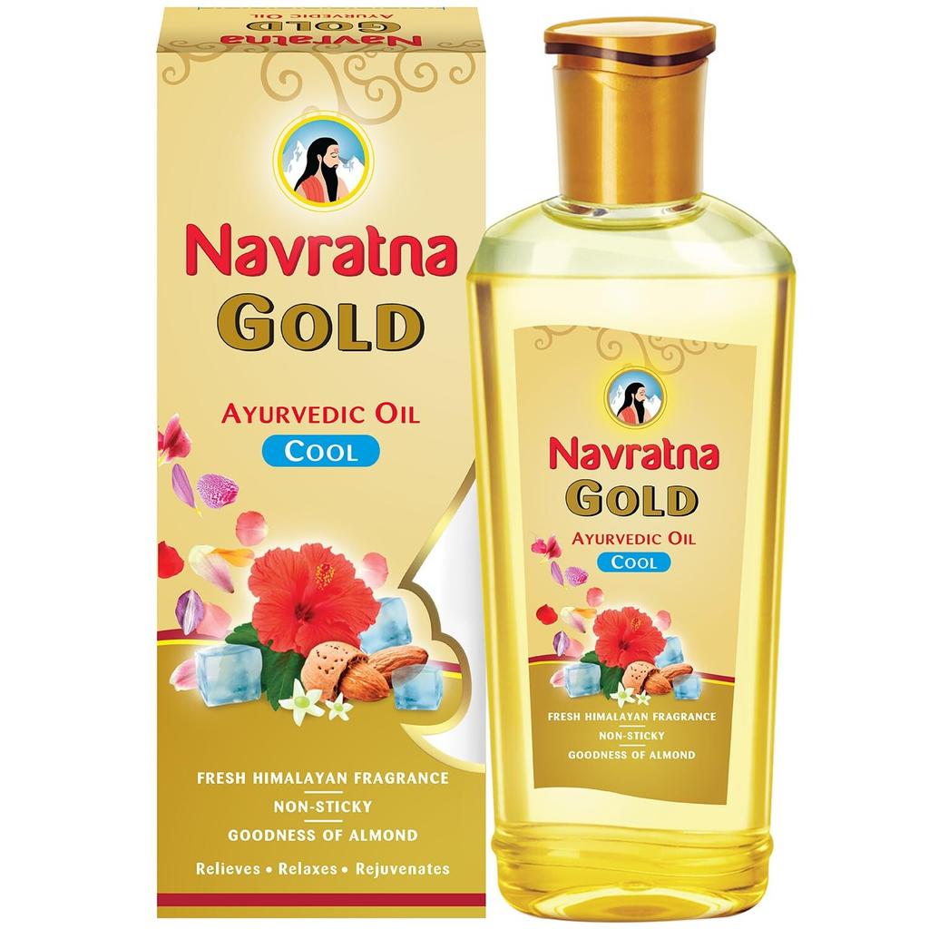 @ Navratna Gold Cool Oil For Hair Oil 300ml B297 Zr-2466-60%Off
