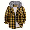 Men's Fashion Trend Hooded Checkered Sportswear