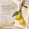 Lightweight Flower Bag Charm PU Leather Tulip Keychain Elegant Tulip Bag Charm  Gift Giving