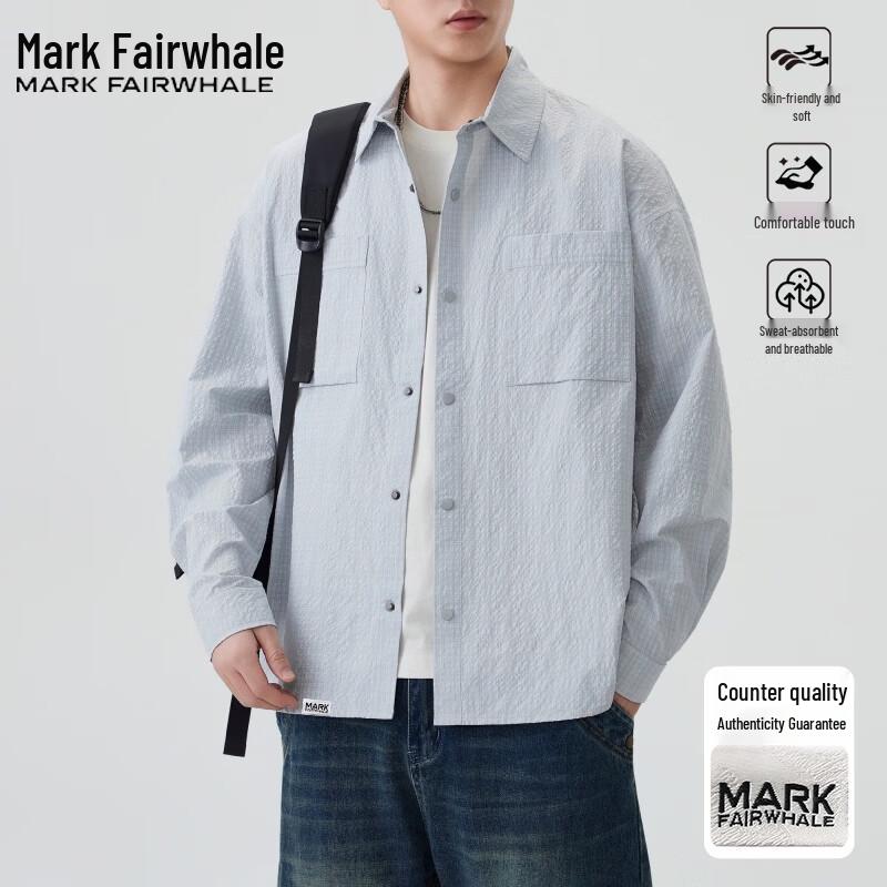 

Mark Fairwhale Men s Casual Long-Sleeve Shirt 3XL