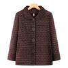 Mrs. Autumn and Winter Fleece Thickened Woolen Tops, Old Women's Warm Woolen Jackets
