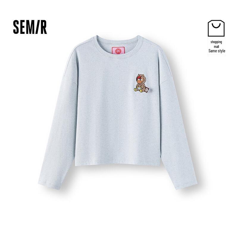 Semir Women's Oversize Embroidered Long Sleeve T-Shirt