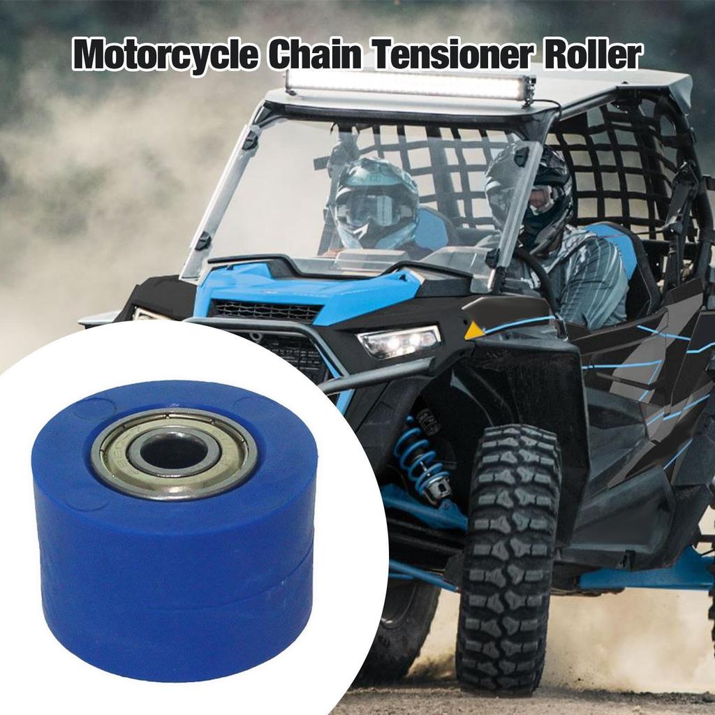 Tensioner Wheel Guide, Universal Pulley Tensioner - Bike Chain Roller Motorcycle Roller Wheel Bike