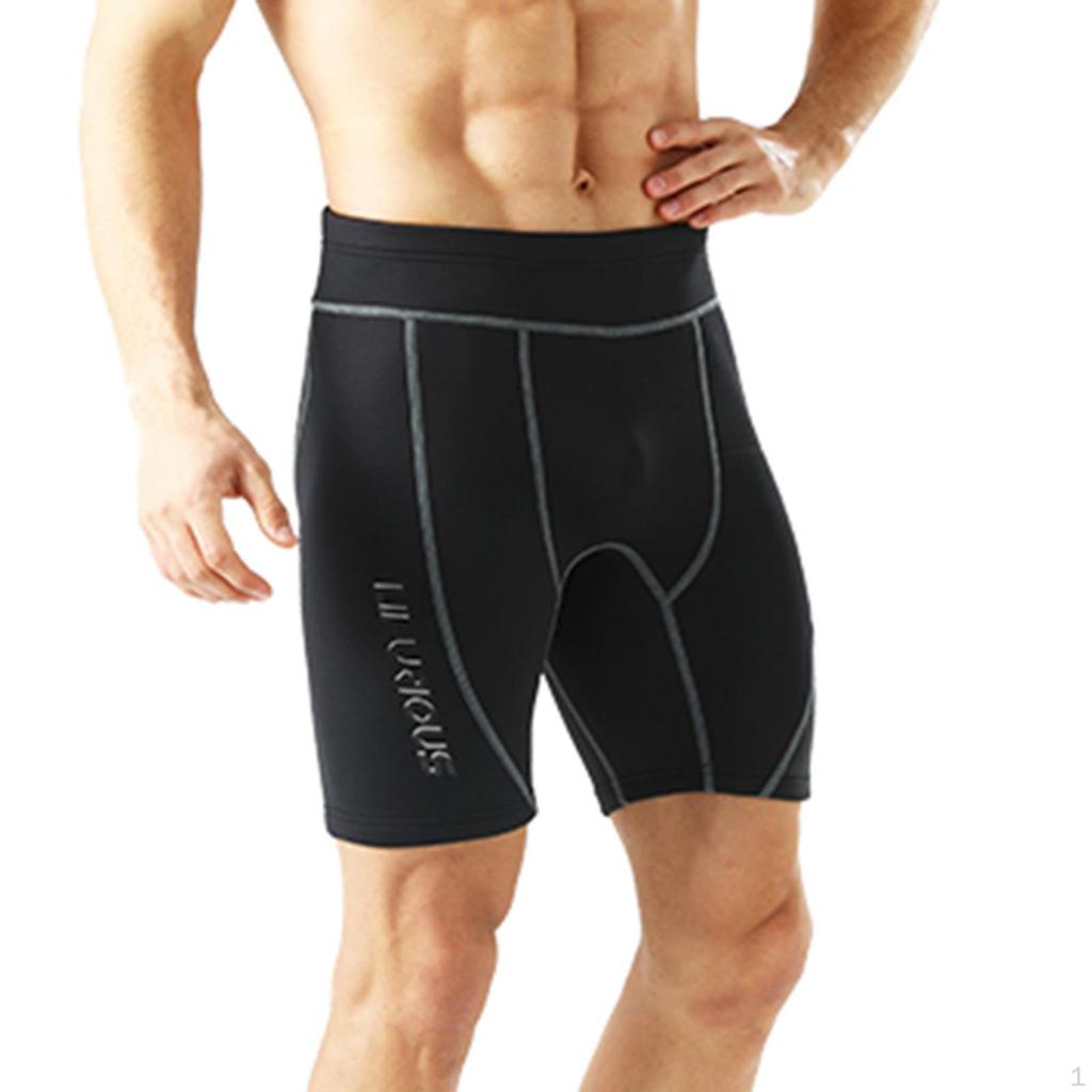 2 mm Neoprenshorts für Herren, Bequeme Unterwasser-Wasser-Surf-Neoprenanzugshosen, Kanufahren