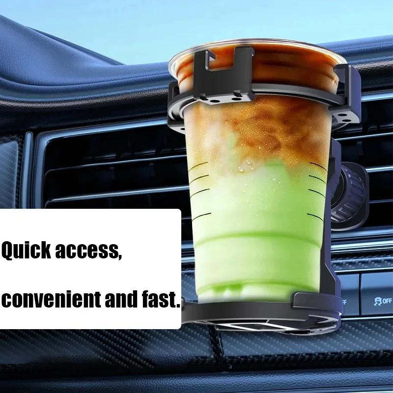 Support de Voiture Multifonctionnel Rotatif à 360 Degrés Porte-Gobelet Pour Voiture Eau Boisson Bouteille de Café Support de Téléphone Support de Sortie d'Air