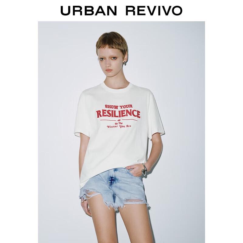 UR 2025 Women s Color-Block Print Short-Sleeve T-Shirt S