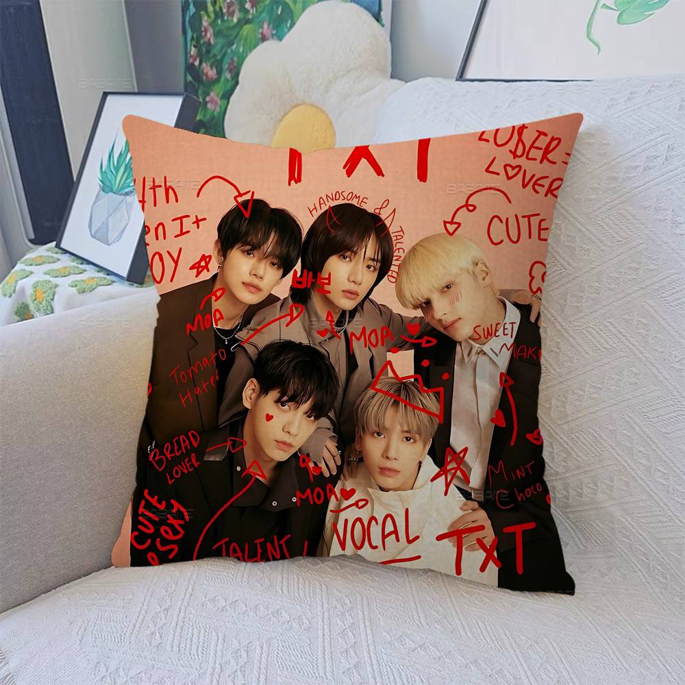 Kpop TTomorrow X TTogether TXT pillow cover sofa cushion cover home room decoration children gift