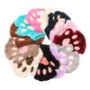 Lovely Fluffy Winter Warm Children Gloves Mittens Cat Paw Fingerless