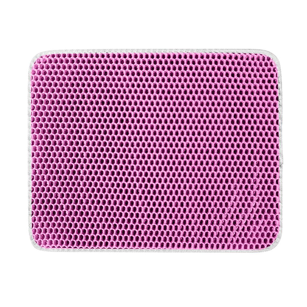 Wasserdichte Katzenstreumatte für Haustiere, EVA-Katzenstreu-Auffangmatte für Katzentoiletten im Innenbereich, rutschfeste Unterseite, weniger Abfall