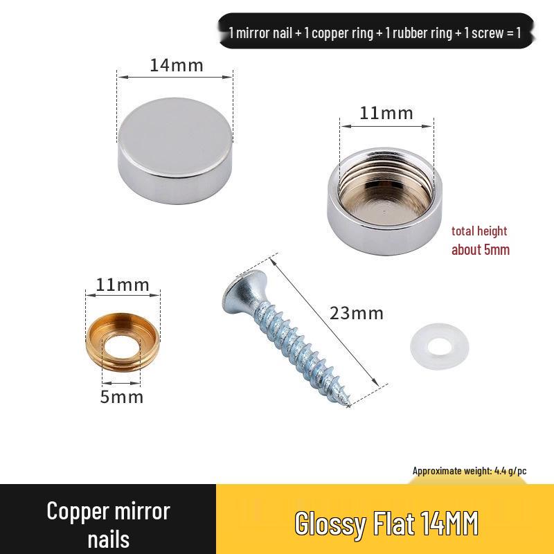 Copricerchio Specchio Rameo per Coperture Decorative