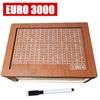 Euro Dollar Saving Money Box Handmade Wooden Cash Vault Piggy Bank with Money Goals Numbers for Kids Adults Gifts